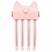 FILWY front view of volumizing comb showing clip and pink finish for easy styling