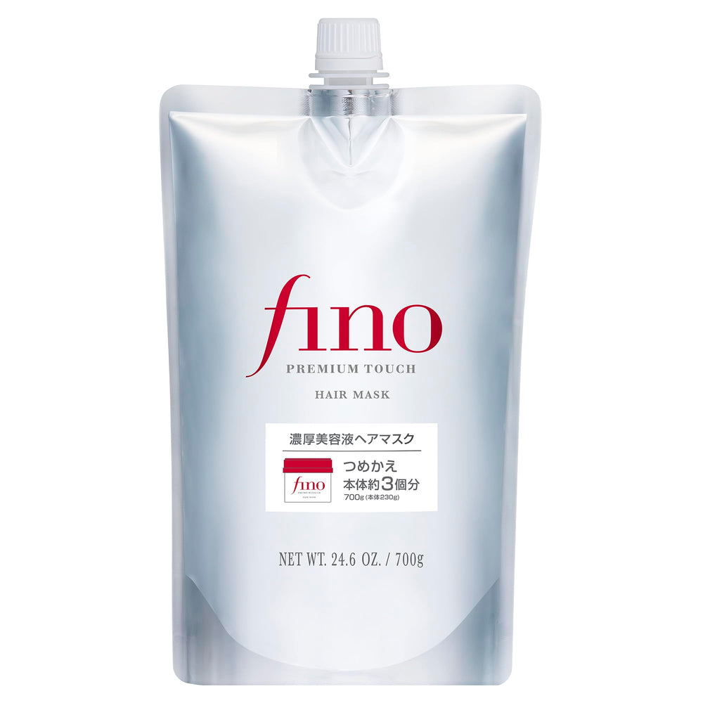 Fino refill pouch front view showing product and cost savings benefit