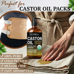 Fiora Naturals thick oil pour texture demonstrating rich moisturizing quality