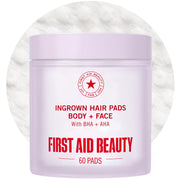 First Aid Beauty product front packaging showing 60-count pads for smoother skin