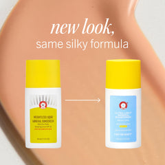 First Aid Beauty sheer tint blended on hand to show natural-evening benefit