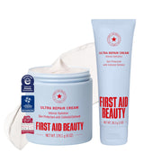 First Aid Beauty jar front view showing product and clear branding for trust