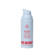 First Aid Beauty front tube product shot showing compact travel size benefit