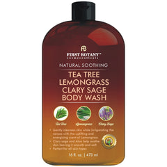 First Botany front packaging showing bottle and botanical branding for confident cleansing