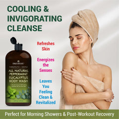 First Botany pump dispensing shower gel illustrating easy use and controlled amount benefit