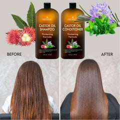 First Botany shampoo texture closeup with castor oil sheen demonstrating gentle cleansing
