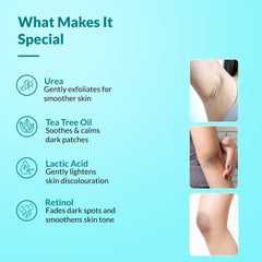 FIXDERMA applied to back of neck demonstrating improved texture and comfort