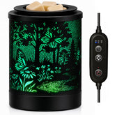 FIZYZYNA front view wax warmer showing shark design and LED light benefit