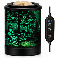 FIZYZYNA front view wax warmer showing shark design and LED light benefit