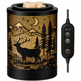 FIZYZYNA front view of wax warmer showing ocean shark decor and compact shape
