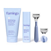 Flamingo front packaging showing kit contents and benefits