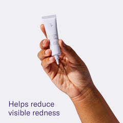 Flamingo serum texture on fingertip illustrating lightweight finish