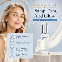 FlatFemme dropper releasing glossy serum showing smooth absorbent texture