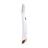 Flawless device front view shows sleek white rose gold design and ease of hold