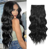 Fliace front packaging showing black clip-in set and quick benefit of instant volume
