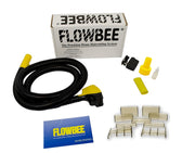 FLOWBEE front kit view showing components and tidy setup benefit
