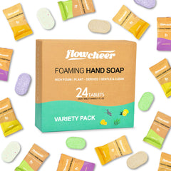 flowcheer front box 24 pack showing compact carton and eco benefits