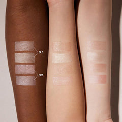 Flower Knows dual-ended close-up highlighting both pearl ivory and warm champagne tips