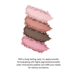 Flower Knows open palette showing six rosy pans for versatile eye and cheek looks