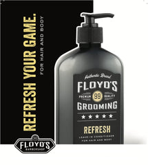 Floyd's 99 in-shower lifestyle image demonstrating hair and body use for quick refreshing and cooling