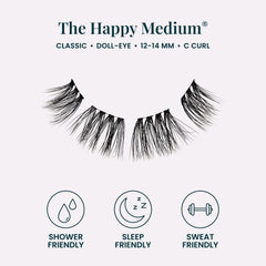 FlutterHabit underlash cluster held with tweezers demonstrating easy at-home application