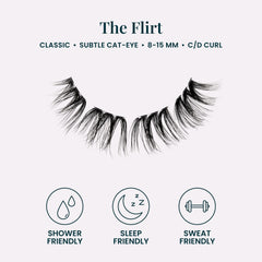 FlutterHabit paired underlash clusters on tray for easy premapped application