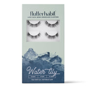 FlutterHabit front packaging showing six lash sets and benefits