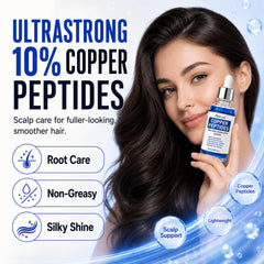 FLYLEAF ingredients label highlighting multi-peptide blend for scalp support