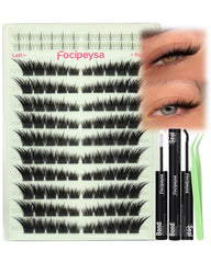 Focipeysa front packaging showing complete fox-eye lash kit benefits