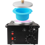 folconroad front view of single waxing pot showing compact design and safety