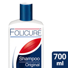 Folicure pump and cap close-up illustrating easy dispensing benefit