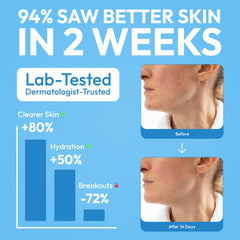 FOMIN towel held in hand to show XL size and practical scale for face care