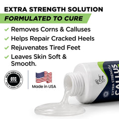 FOOT CURE callus remover gel close-up highlighting texture for targeted softening