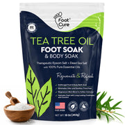 FOOT CURE front packaging shows product and benefits for at-home foot care
