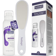 Footlogix callus softener spray front view showing label and nozzle benefit softening