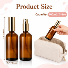 Foraineam side profile showing bottle size comparison for travel-friendly convenience