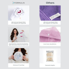 FORMUL-A dual elastic strap detail showing adjustable hold for varied hair types