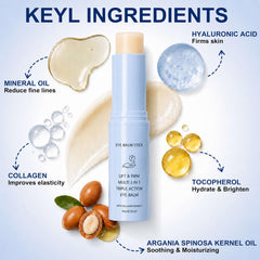 FormulaMax being applied under eye demonstrating de-puffing and hydration