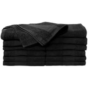 ForPro black towel front packaging showing 12-count durability benefit
