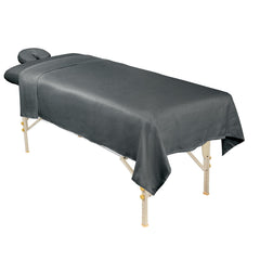ForPro fitted-sheet elastic hem detail showing secure fit and anti-slip benefit