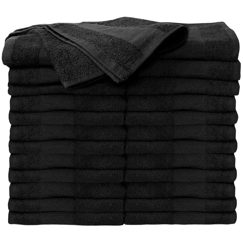ForPro front packaging showing 24-count black towels and professional value