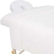 ForPro front view of folded sheet set showing professional finish and clean look