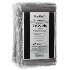 ForPro towel hem close-up reveals tight stitching and soft ring-spun cotton for longevity