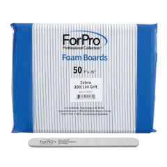ForPro Zebra foam board front packaging showing 50-count and dual grit benefits
