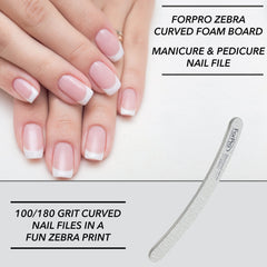 ForPro Zebra file in use during a manicure offering precise control