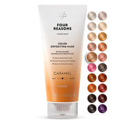 FOUR REASONS front bottle view showing caramel color and glossy finish benefit
