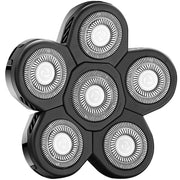 FOXSONIC front packaging showing six black replacement heads and benefits
