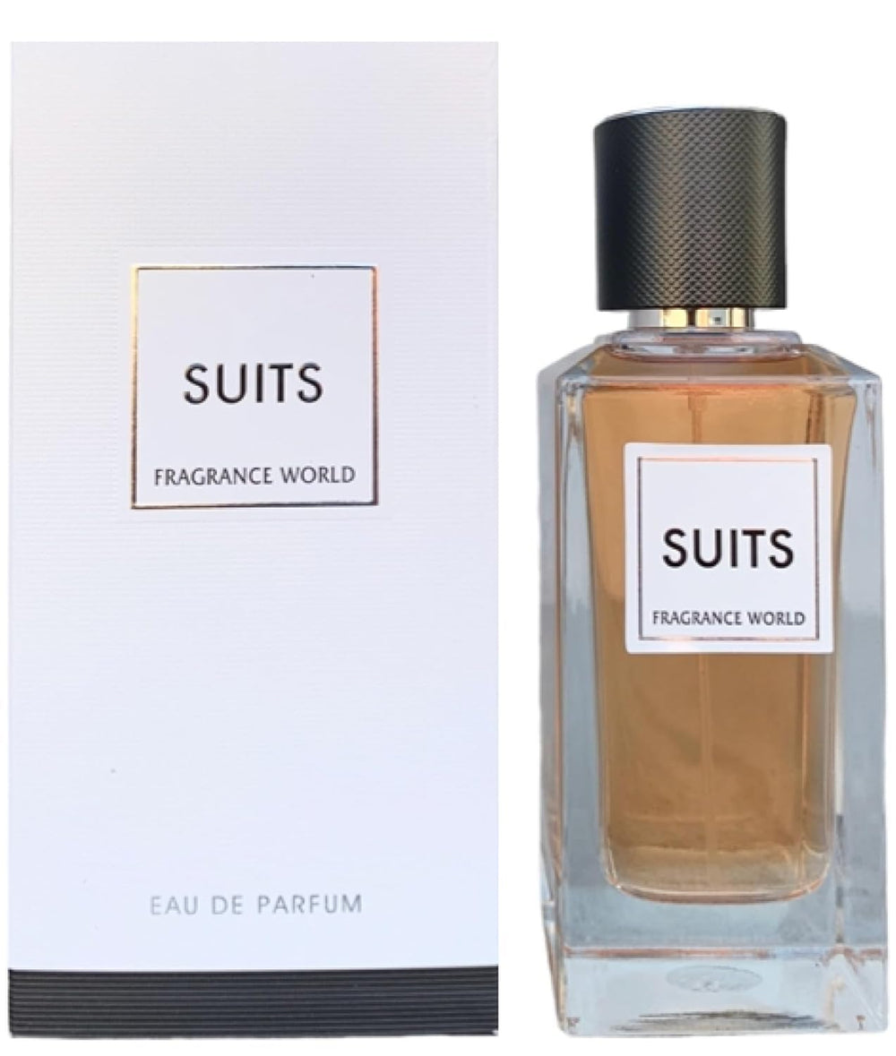 Fragrance World front packaging showing clean modern bottle and branding benefit of sleek display