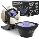 FRAMAR front view of Toning Tub showing bowl and sleeve for tidy application