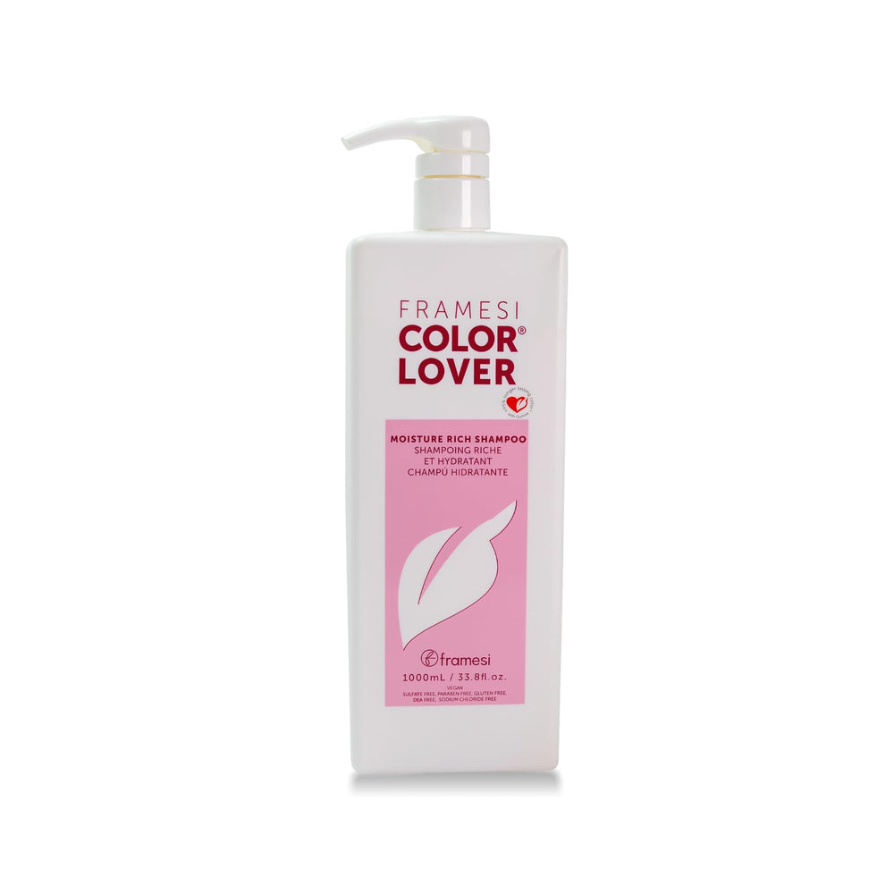 Framesi Color Lover front bottle showing label and fragrance benefits